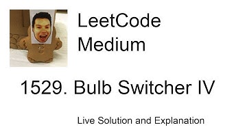 1529. Bulb Switcher IV (Leetcode Medium)