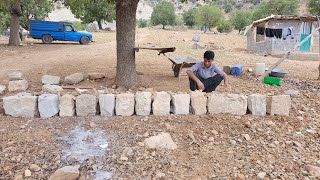 Making a beautiful and pleasant sitting platform, a family gathering