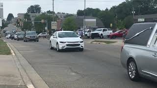 Funeral Procession Former Bedford Mayor John Williams