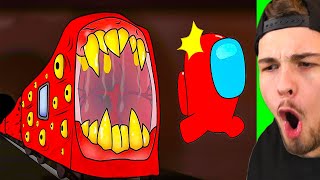 Die BESTE ZUGFRESSER AMONG US ANIMATION! (gruselig)