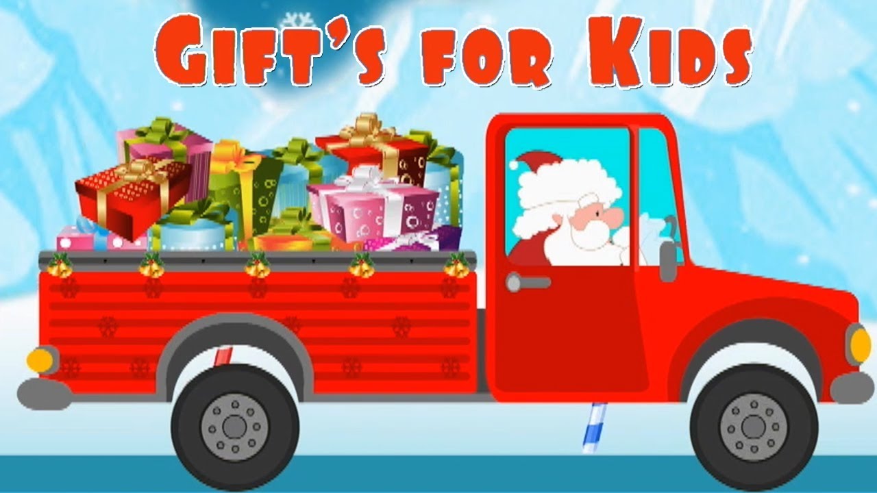 truk santa hadiah   natal untuk anak anak   santa untuk anak anak   Santa Gift Truck   Kids Video - YouTube