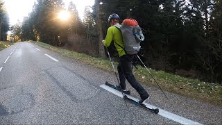 Roller Ski Fly. Chamrousse