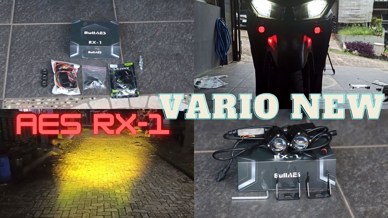 CARA PASANG LAMPU D2 LASER AES RX-1 DI VARIO LED NEW SUPER TERANG | TUTORIAL LENGKAP | MODIFIKASI