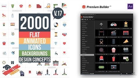 Flat Animated Icons Library After Effects Template | Add Life to Your Videos!