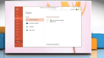 How to view or change the add-in security settings in Microsoft® PowerPoint 2013 on a Windows® 8 PC