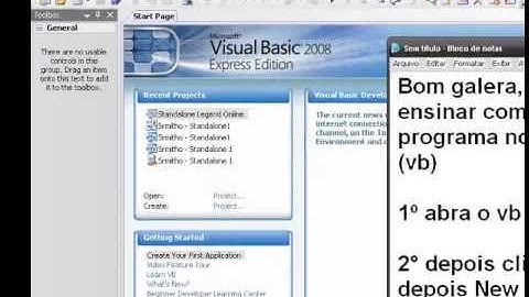 Tutorial Visual Basic 2008 (Criando meu primeiro programa)