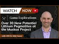 Gama explorations inc cse gama  over 30 new potential lithium pegmatites at the muskox project