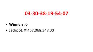 Friday August 31, 2018 PCSO Ultra Lotto 6 58 Result
