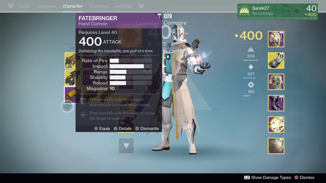 Destiny Year 3: Legendary Fatebringer Reaction