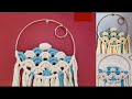 Macrame Ocean | DIY Dream Catcher | Macrame Wall Hanging | Handmade Gift tutorial | 编织挂饰教程