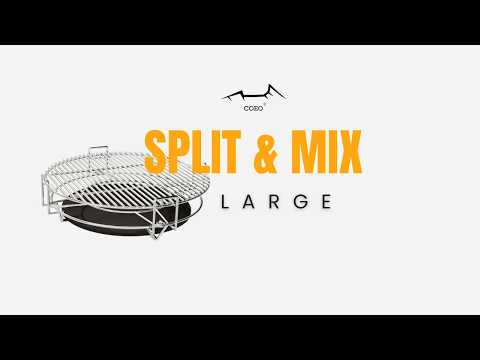 COEO | QUATRO | Boost your kamado cooking with the Split & Mix Multi‑Level System Large #kamado