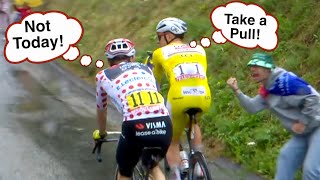 Vingegaard Refuses To Pull With Pogacar On La Plagne Tour De France 2025 Stage 19