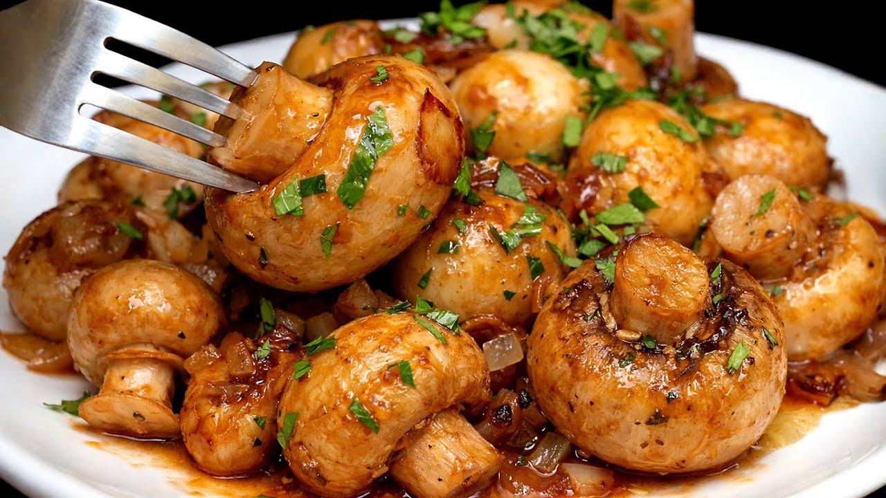 Грибочки с чесноком – Вкуснее мяса! Лучший рецепт жареных грибов