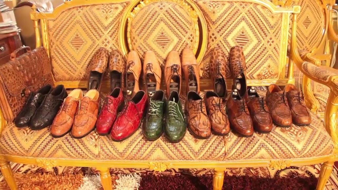 Escarpins Vintage En Crocodile Des Années 1950 - Taille 39, Marque Argence