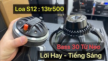 Đôi Loa Đẹp và Chất : Lx acoustic S12 : 13tr500 (bass 30) Bass Từ Neo