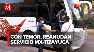 Reinicio del servicio de autobuses México-Tizayuca tras paro por asesinato de chofer