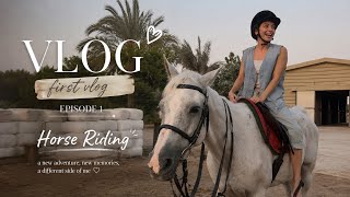 My little horse riding vlog🤍