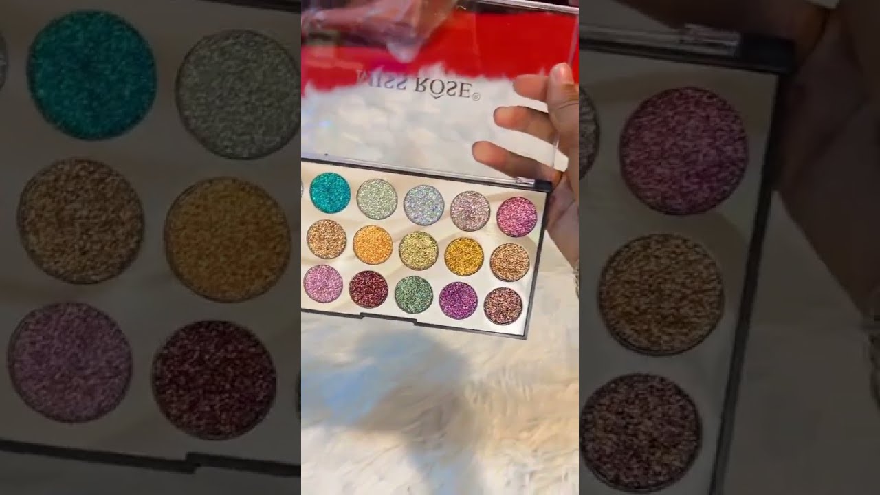 Miss Rose Glitter Eyeshadow Palette ✨ Get Your Shine On!