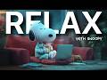 Late Night with Snoopy ☕ Cozy Relaxing Music for Sleep, Study &amp; Peaceful Mind
