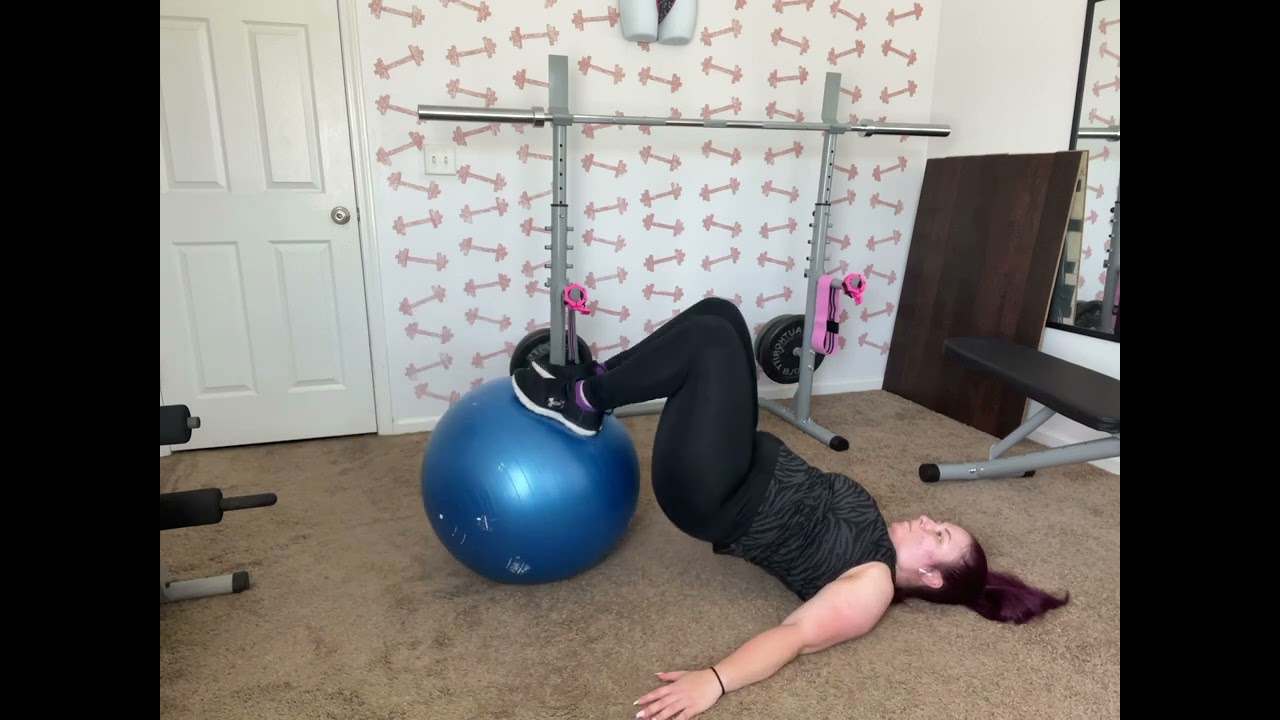 Stability Ball Hamstring Curls