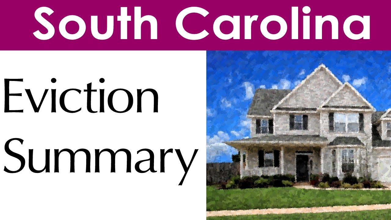 South Carolina Eviction Laws for Landlords and Tenants YouTube