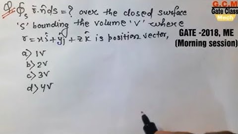 Gate 2018 mechanical engineering morning session question paper solution part -3