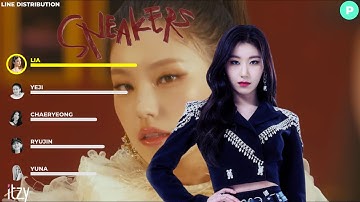 itzy - sneakers (LINE DISTRIBUTION + DANCE POSITION)