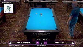 STEVE REGISTER vs JOEL PECK - WBCA 9 BALL 2025 - TABLE 6 | EvoSports