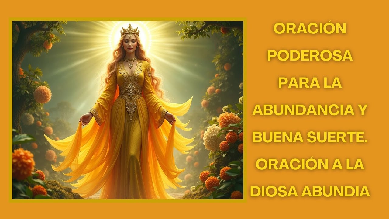 ORACIÓN PODEROSA PARA LA ABUNDANCIA Y BUENA SUERTE. ORACIÓN A LA DIOSA ...