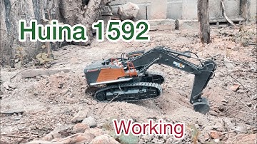 Huina 1592 RC excavato construction - @tvb-rc