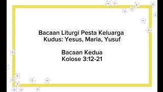 Download Lagu Bacaan Kedua Minggu 28 Desember 2025 MP3