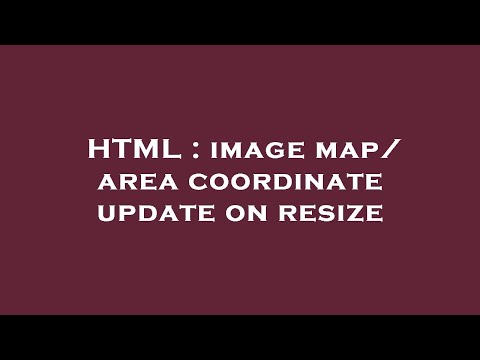 HTML : image map/ area coordinate update on resize