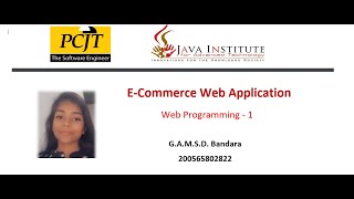 Web Project Task 08 | 1st Year | Semester 01 | Java Institute