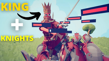 TABS | King + 6 Knights VS Custom Units Part 1/2 (Same Price)