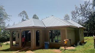Concrete ceiling!!! My mentor's beautiful village bungalow house tour.