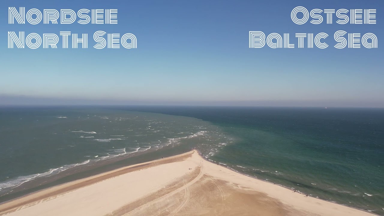 Skagen, Denmark - The point where North Sea and Baltic Sea meet - 4K60fps
