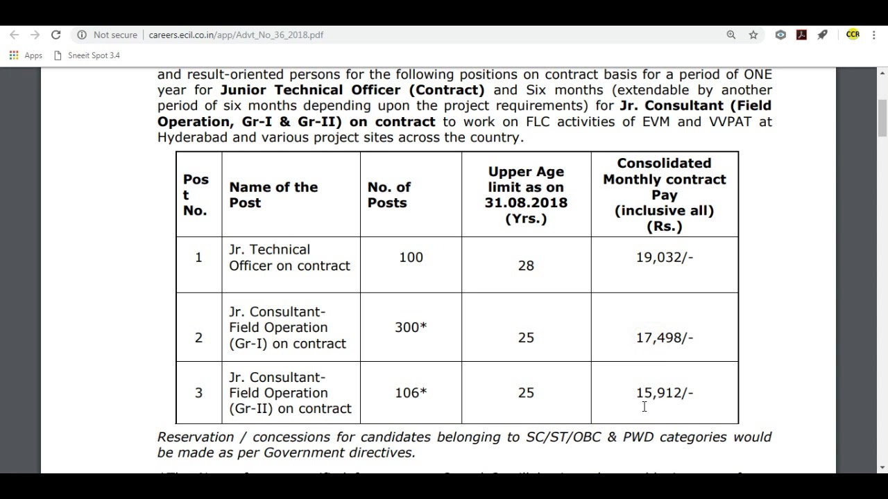 Jobs in ECIL 2018 - 506 posts, Apply Online Now