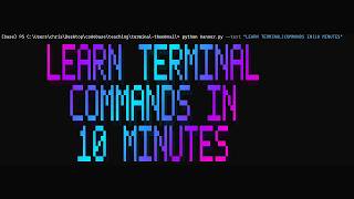 Learn the Terminal in 10 Minutes (Before You Touch Claude Code)