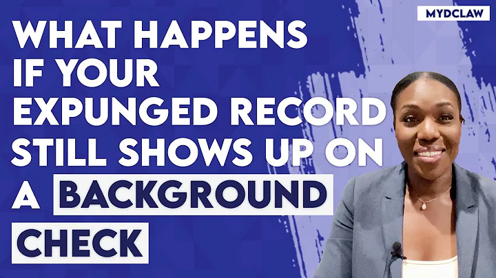 What happens if your expunged record still shows up on a background check?