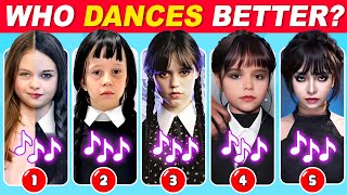 Who Dances Better? Wednesday Dance Edition 🖤💃 Salish Matter,Like Nastya,Jenna Ortega,Kamelia Melnic