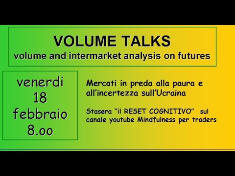 VOLUME TALKS  #235,  ore 8.00, venerdi 18 febbraio 2022