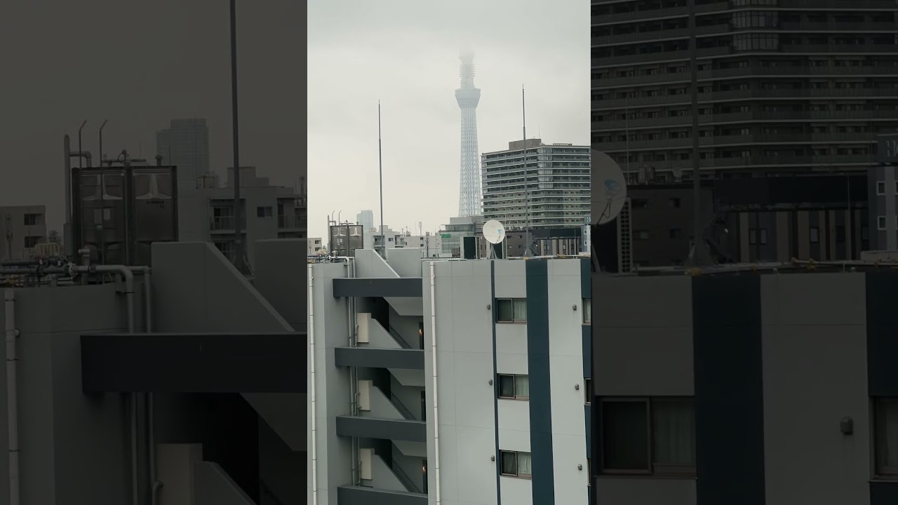 Tokyo Skytree Appears for 2 Seconds 😳 Then Vanishes #shorts #skytree #japan #japantravel #tokyo