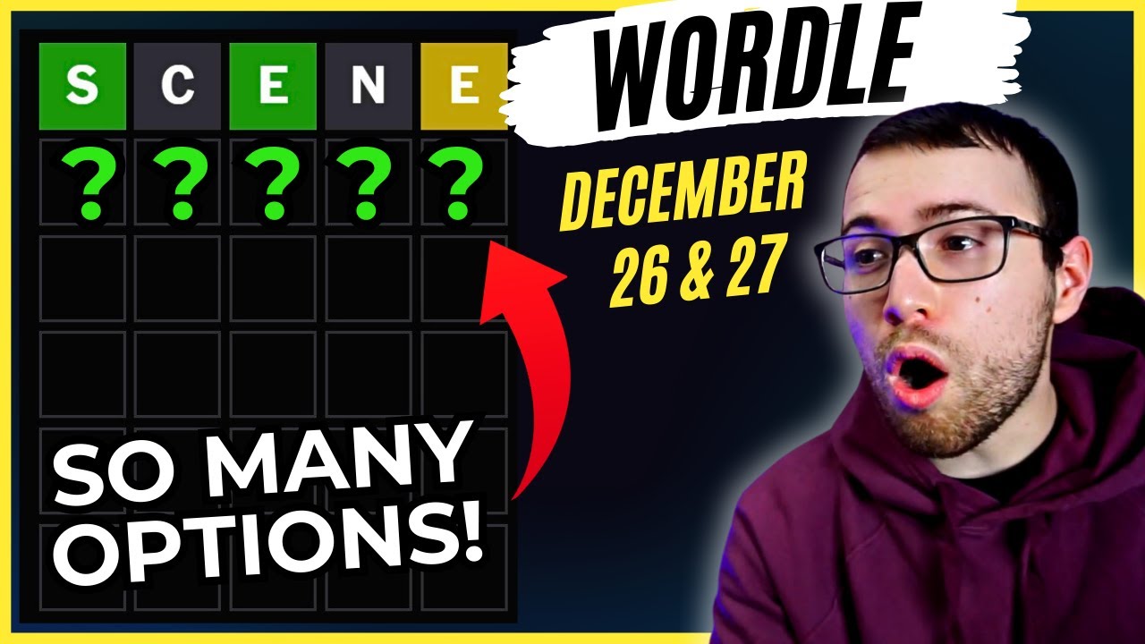 Возможностей слишком много... Wordle - 26-27 декабря 2025 года
