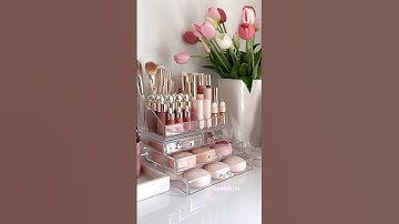 let’s organize my Rare Beauty collection 🩰🎧☁️✨ #makeupshorts #organizing #makeupcollection #preppy