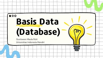 Sekilas tentang Basis Data (Database)