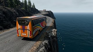 Extreme Mountain Bus Driving Simulator 3D | Dangerous Road Offroad Drive screenshot 1
