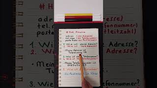 Hadi 1-2 Dakikada Adresimizi, Telefon Numaramızı Ve Posta Kodunu Söylemeyi Öğrenelim Hadi Almanca