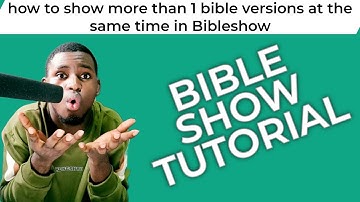 How to: Display Multiple Bible Versions in Bibleshow for Church Livestream: vMix Tutorial