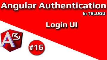 #AngularAuthentication in Telugu #16 Login UI || #RSKHelpline