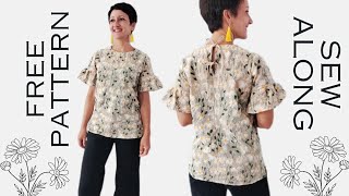 DIY Ruffle Sleeve Top: Perfect Summer Essential | Easy Sewing Tutorial